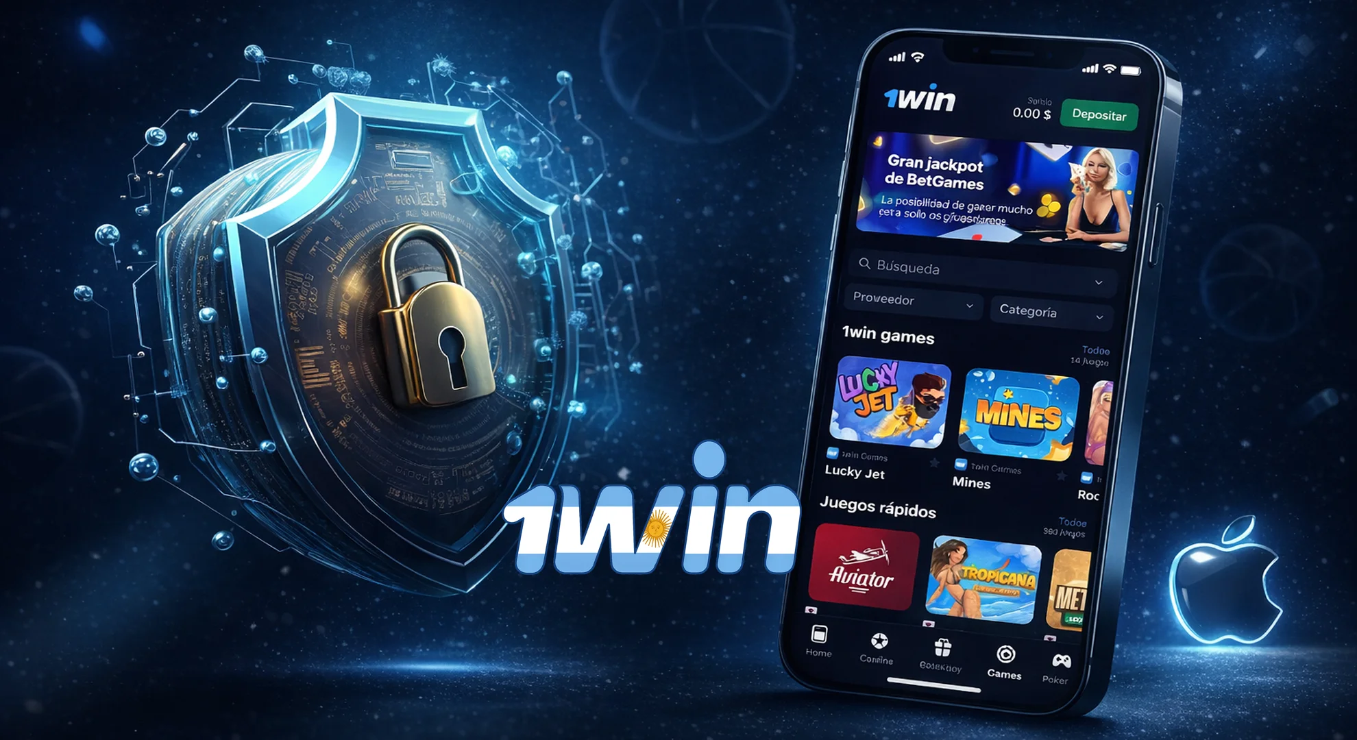 Usa la Versión web Móvil de 1win en tu iPhone