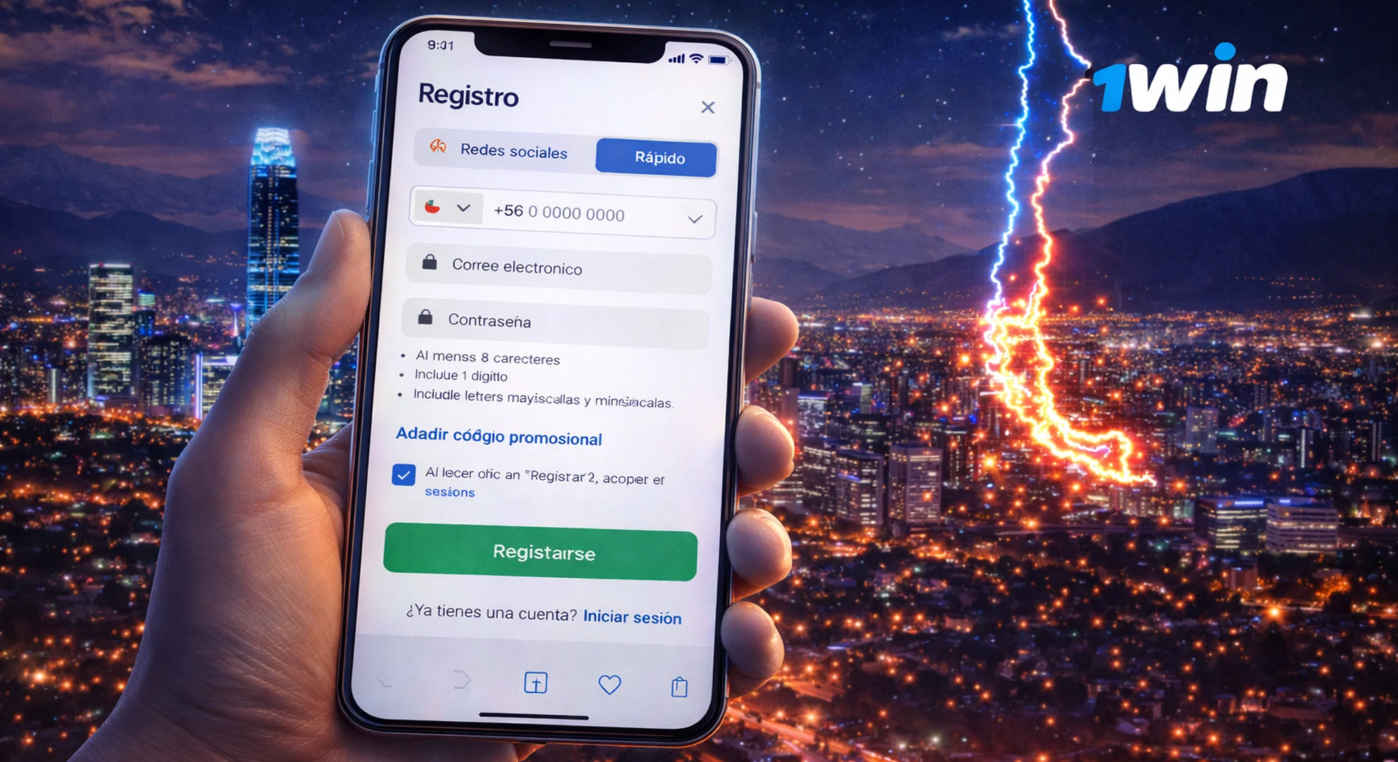 Registro en 1win Desde el Teléfono Móvil